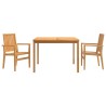 Ensemble à manger de jardin 3 pcs Bois de teck massif 569738569738