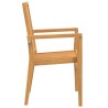 Ensemble à manger de jardin 3 pcs Bois de teck massif 569738569738