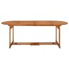 Table à dîner de jardin 220x90x75 cm Bois d'acacia massif 569743569743