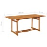 Table à dîner de jardin 180x90x75 cm Bois d'acacia solide 569746569746