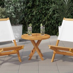 Dessus de table Bois de teck solide Rond 2,5 cm 50 cm 569752569752