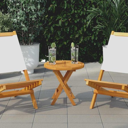 Dessus de table Bois de teck solide Rond 2,5 cm 40 cm 569753569753