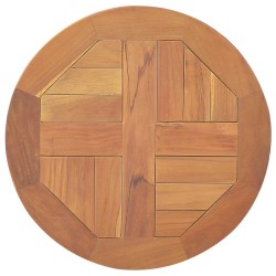 Dessus de table Bois de teck solide Rond 2,5 cm 40 cm 569753569753
