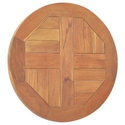 Dessus de table Bois de teck solide Rond 2,5 cm 40 cm 569753569753