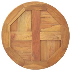 Dessus de table Bois de teck solide Rond 2,5 cm 40 cm 569753569753