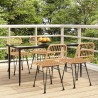 Ensemble à manger de jardin 5pcs Résine tressée 569761569761