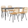 Ensemble à manger de jardin 5pcs Résine tressée 569761569761