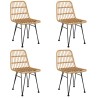 Ensemble à manger de jardin 5pcs Résine tressée 569761569761