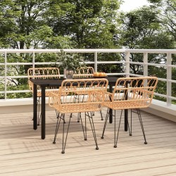 Ensemble à manger de jardin 5pcs Résine tressée 569767569767