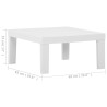 Table de salon de jardin Plastique blanc 569768569768