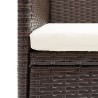 Ensemble à manger de jardin coussins 5 pcs Marron/noir 569770569770