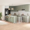 Barrière pour chien porte pliable 8panneaux blanc bois peuplier 569771569771
