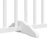 Barrière pour chien porte pliable 8panneaux blanc bois peuplier 569771569771