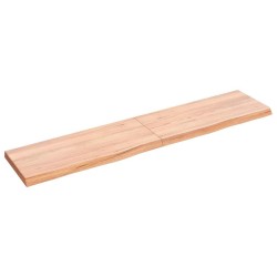Comptoir de salle de bain marron 140x30x(2-4) cm bois traité 569774569774