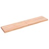 Comptoir de salle de bain marron 140x30x(2-4) cm bois traité 569774569774
