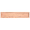 Comptoir de salle de bain marron 140x30x(2-4) cm bois traité 569774569774