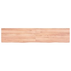 Comptoir de salle de bain marron 140x30x(2-4) cm bois traité 569774569774