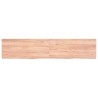 Comptoir de salle de bain marron 140x30x(2-4) cm bois traité 569774569774