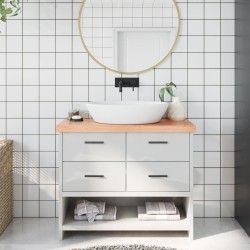Comptoir de salle de bain marron 100x30x(2-6) cm bois traité 569775569775