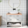 Comptoir de salle de bain marron 100x30x(2-6) cm bois traité 569775569775
