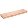 Comptoir de salle de bain marron 100x30x(2-6) cm bois traité 569775569775