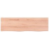 Comptoir de salle de bain marron 100x30x(2-6) cm bois traité 569775569775
