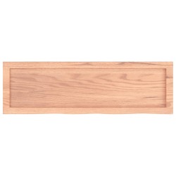 Comptoir de salle de bain marron 100x30x(2-6) cm bois traité 569775569775