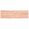 Comptoir de salle de bain marron 140x40x(2-4) cm bois traité 569777569777