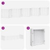 Barrière pour chien porte pliable 10 panneaux bois de peuplier 569783569783