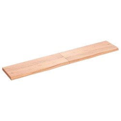 Comptoir de salle de bain marron 160x30x(2-4) cm bois traité 569784569784