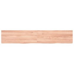Comptoir de salle de bain marron 160x30x(2-4) cm bois traité 569784569784