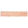 Comptoir de salle de bain marron 160x30x(2-4) cm bois traité 569784569784