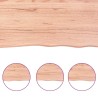 Comptoir de salle de bain marron 160x30x(2-4) cm bois traité 569784569784