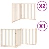 Barrière pour chien porte pliable 8 panneaux bois de peuplier 569785569785