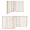 Barrière pour chien porte pliable 8 panneaux bois de peuplier 569785569785