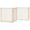 Barrière pour chien porte pliable 8 panneaux bois de peuplier 569785569785