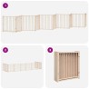 Barrière pour chien porte pliable 10 panneaux bois de peuplier 569787569787