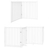 Barrière pour chien porte pliable 12 panneaux bois de peuplier 569791569791
