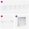 Barrière pour chien porte pliable 12 panneaux bois de peuplier 569791569791