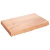 Comptoir de salle de bain marron 60x40x(2-6) cm bois traité 569797569797