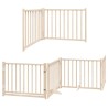 Barrière pour chien porte pliable 10 panneaux bois de peuplier 569799569799