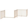 Barrière pour chien porte pliable 10 panneaux bois de peuplier 569799569799