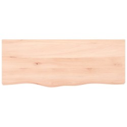 Comptoir de salle de bain 100x40x2 cm bois massif non traité 569804569804