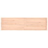 Comptoir de salle de bain 220x60x(2-6)cm bois massif non traité 569807569807