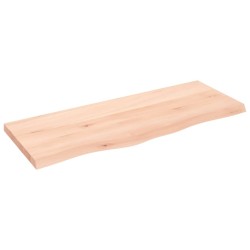 Comptoir de salle de bain 100x40x(2-4)cm bois massif non traité 569810569810