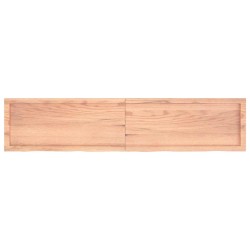 Comptoir de salle de bain marron 180x40x(2-4) cm bois traité 569820569820
