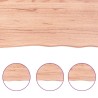 Comptoir de salle de bain marron 180x40x(2-4) cm bois traité 569820569820