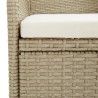 Ensemble à manger de jardin coussins 5 pcs Beige/noir 569821569821