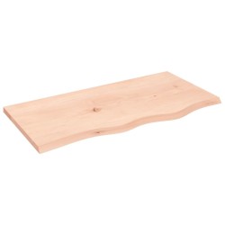 Comptoir de salle de bain 80x40x2 cm bois massif non traité 569824569824