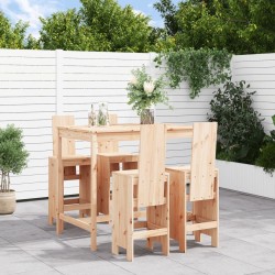 Ensemble de bar de jardin 5 pcs bois de pin massif 569831569831